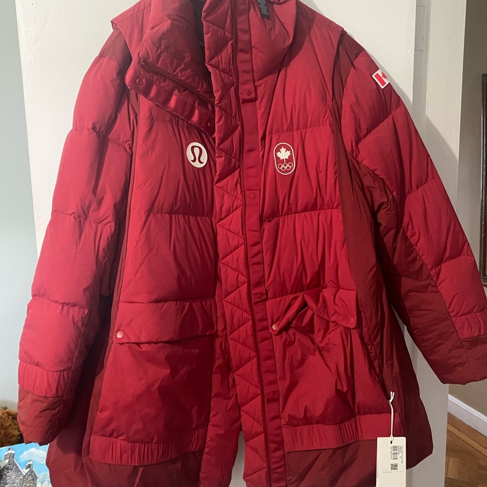 lululemon athletica Red Puffer Jacket